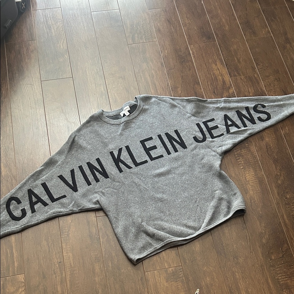 Calvin Klein Gray Logo Sweatshirt